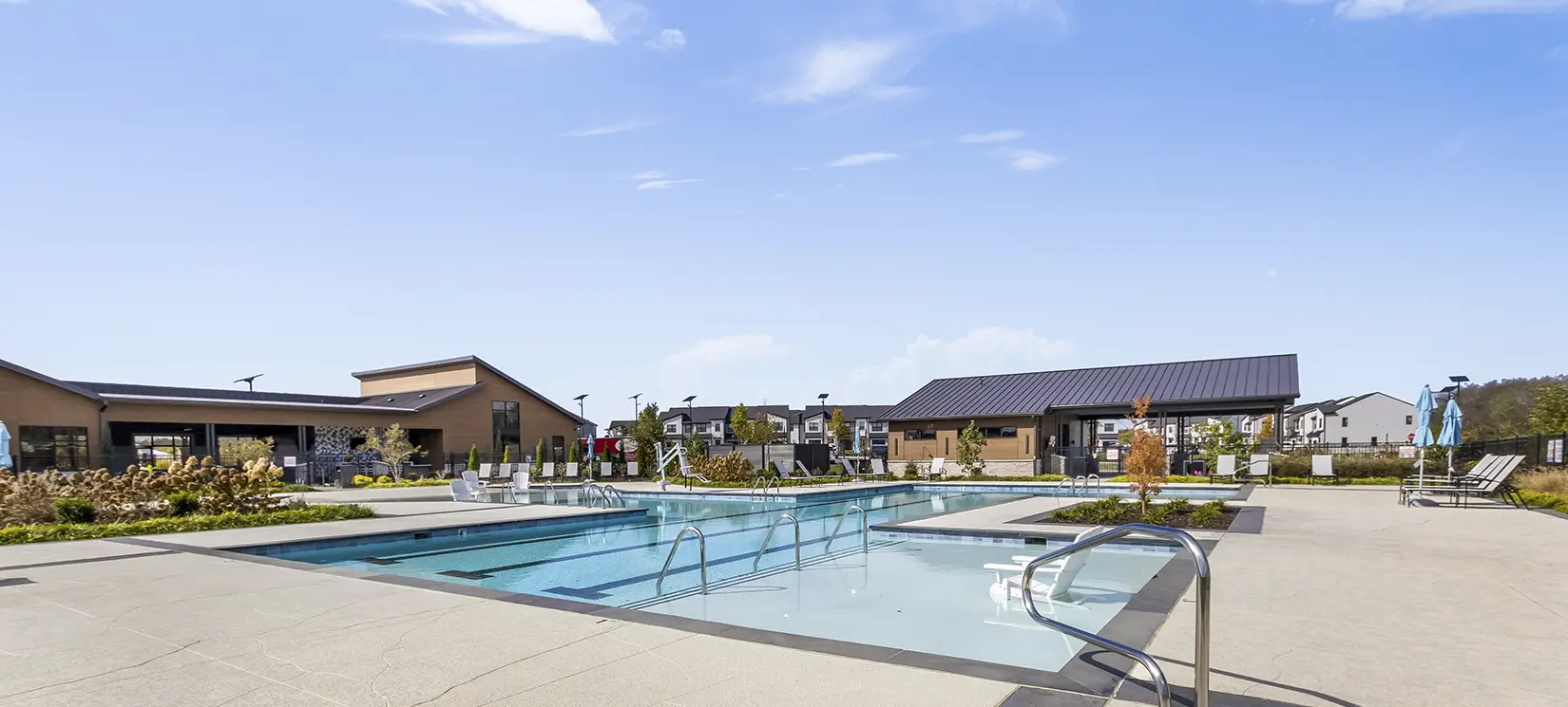 North Amenity Center Resort-Style Lap Hybrid Pool at Nexus in Gallatin Tennessee